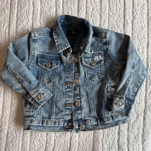7 For All Mankind Denim Jacket Baby Girl 24‎ month Lightweight Outdoor Classic